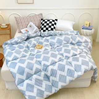 【夢之語】重磅加厚 石墨烯羽絲絨被 雙人6x7尺(可水洗/多款任選/棉被/被子/發熱被/冬被)