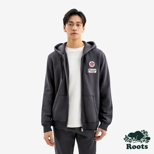【Roots】Roots男裝-WINTER WONDER 連帽外套(深灰色)