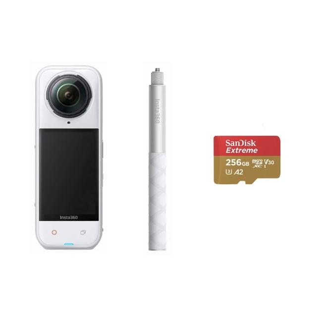 【Insta360】X5 8K全景運動相機 標準版 人氣套裝組-皓月白(原廠公司貨)