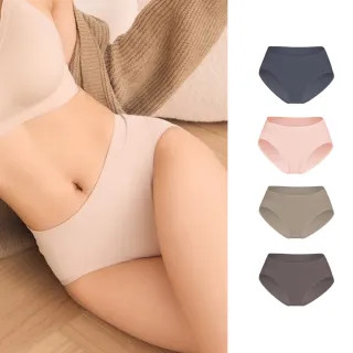 【MarCella 瑪榭】3件組-MIT-無縫抗菌內褲-包臀型-中低腰/中高腰(女內褲/抗菌內褲/無縫內褲)