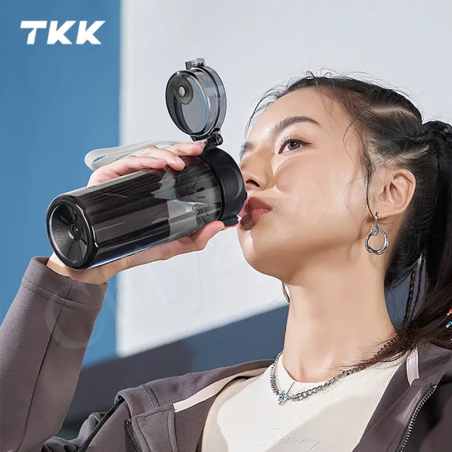 【TKK】美國進口Tritan辛格系列 手提式 運動水壺550ML-任選(直飲口設計)