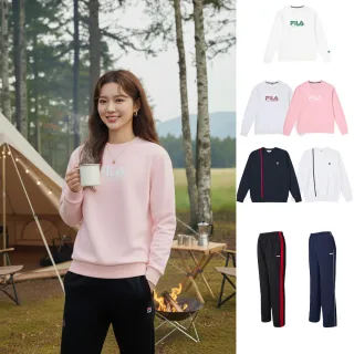 【FILA官方直營】精選運動服飾/運動大學TEE/休閒運動長褲/運動褲(任選)