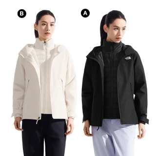 【The North Face 官方旗艦】中性款防水透氣三合一外套(多款任選)