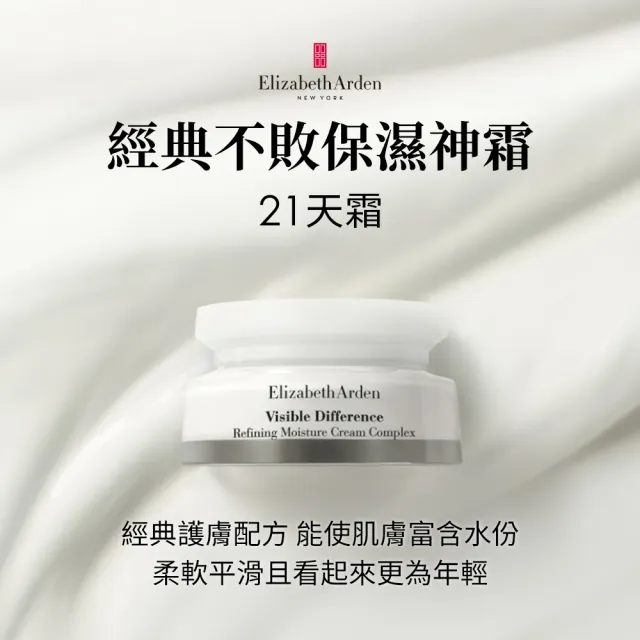 【伊麗莎白雅頓】官方直營 21天霜經典長效保濕75ml 3入組(乳霜/保濕)