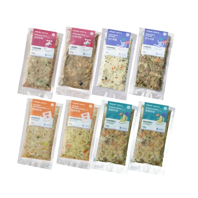 【COCONILLA 口口迷】寵物機能鮮食主餐 四大保健入門8口味共8包入(狗鮮食 貓鮮食 機能餐 狗腎臟 貓泌尿)