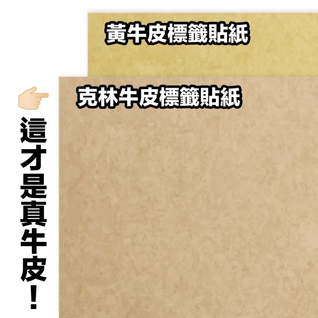 【CLEAN 克林】A4牛皮紙標籤貼紙-30格直角 50張/包(牛皮標籤 電腦標籤貼紙 質感標籤貼紙 手作小物貼紙)