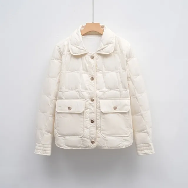 【巴黎精品】頂級真羽絨外套90%鴨絨羽絨衣秋冬(休閒時尚女外套4色n1lw54)