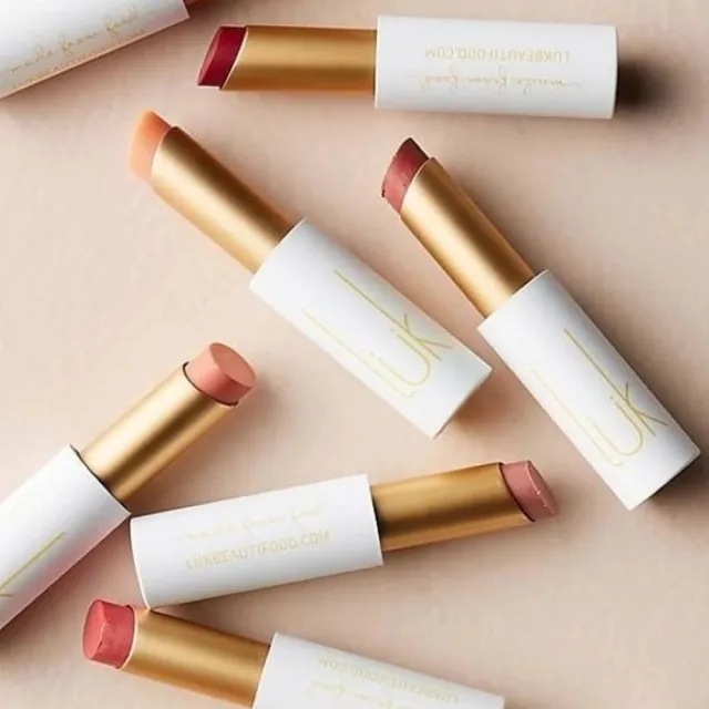 【LUK BEAUTIFOOD】官方直營 澳洲果萃精油美唇膏3入組(6款色號任選/食品級成分 天然精油 高效滋養)