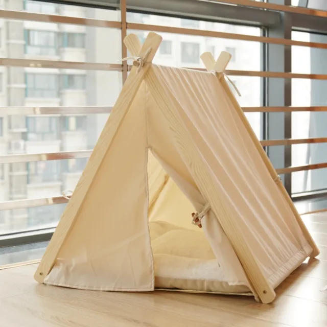 【諾必行】安全貓帳篷 可拆洗寵物帳篷 60*55*63cm(貓別墅 貓窩 封閉式寵物床 貓狗通用)
