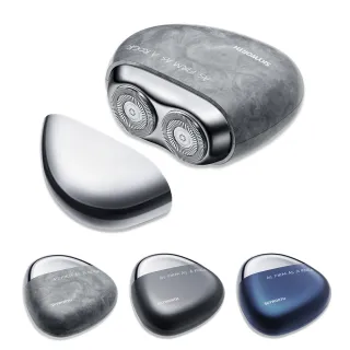 【SKYWORTH 創維】磐石 雙刀頭電動刮鬍刀/電鬍刀 台灣公司貨(充電式/IPX7防水/全機水洗/磁吸刀頭)