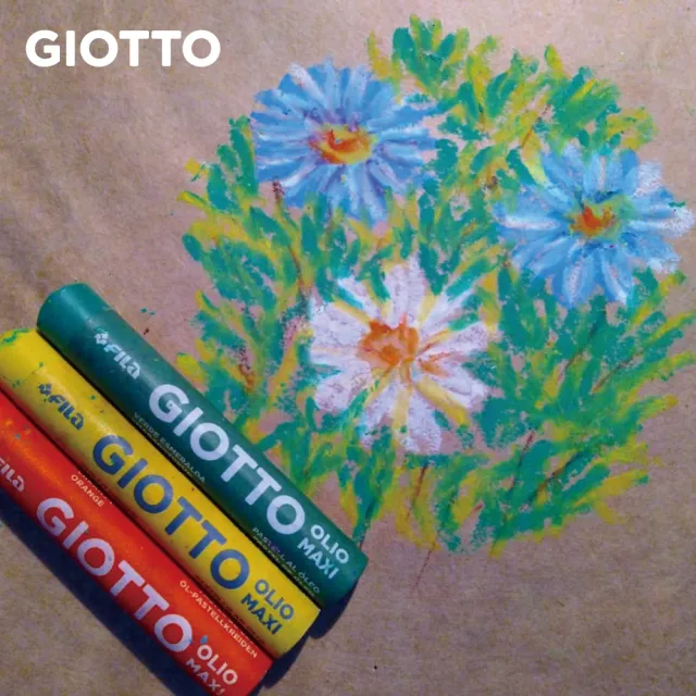 【GIOTTO】兒童粉蠟筆(24色)｜開學 繪畫 塗鴉筆 繪圖筆