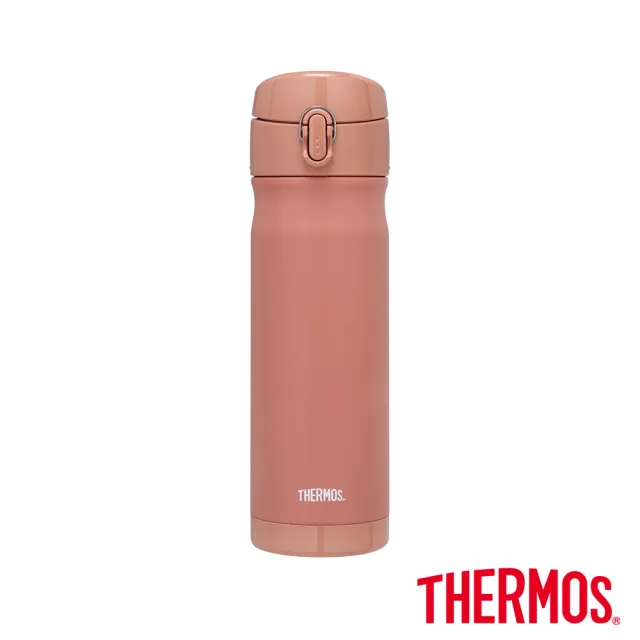【THERMOS膳魔師】買1送1_不鏽鋼彈蓋保溫瓶500ml+大口徑燜燒罐500ml(JEWC-501+JBN-501)