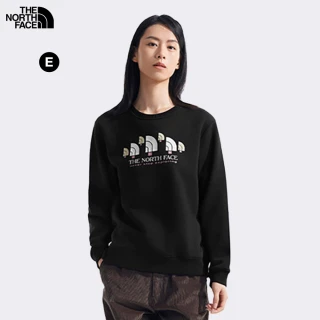 【The North Face 官方旗艦】中性款LOGO大學T/帽T(多款任選)
