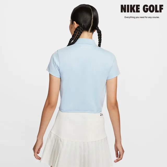 【NIKE GOLF】Nike 女款 Dri-FIT 短袖高爾夫球衫 淺藍色(IF8529-441)