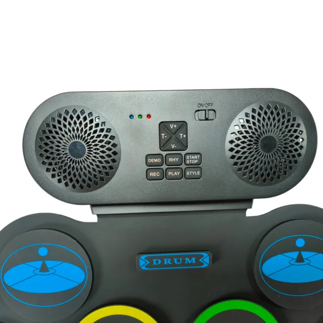【Bora】DTX MIDI 充電式9鼓盤電子鼓(兒童 矽膠 電子鼓 手捲鼓 架子鼓)