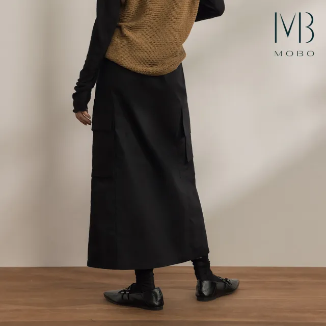 【MO-BO】大口袋好搭工裝長裙