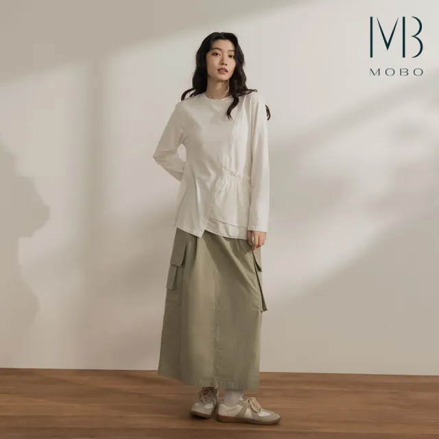 【MO-BO】大口袋好搭工裝長裙