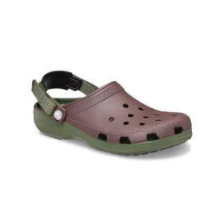【Crocs】中性鞋 經典渦輪克駱格 洞洞鞋 咖啡色(211287-21Q)