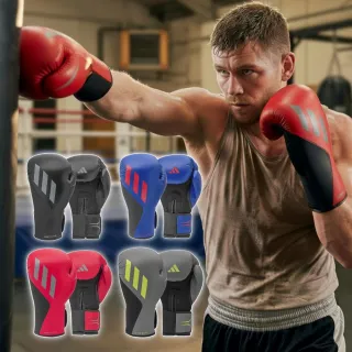 【adidas 愛迪達】SPEED 150 速度型腕固定拳擊手套 一對(拳擊 泰拳 格鬥 搏擊 拳套 健身 有氧)