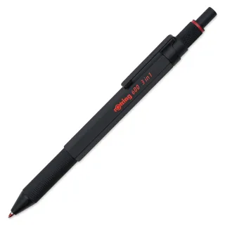【rOtring】德國紅環rOtring 600型 3IN1 多功能原子筆 黑色(rOtring 600)