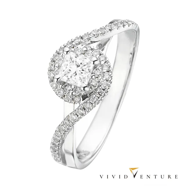 【Vividventure 亞帝芬奇】GIA 30分 EVVS2 天然鑽石 真鑽 戒指 愛情(14K金台)