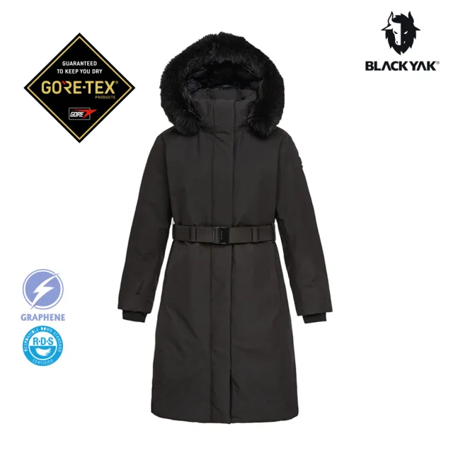 【BLACKYAK】女 ALAYA GTX防水長版羽絨外套[兩色]BYEB2WJ902(GORE-TEX 防水 鵝絨 禦寒風 石墨烯)