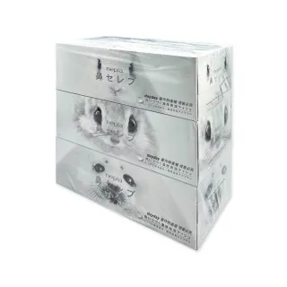 【日本王子Nepia】鼻貴族超柔軟濃厚滋潤雙層抽取式衛生面紙200抽x3盒/組(妮飄家庭號如廁紙巾花粉季)