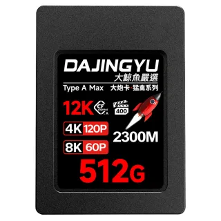 大鯨魚 512G CFexpress Type A卡 2300MB/s 大砲 猛禽系列 SONY專用(記憶卡)