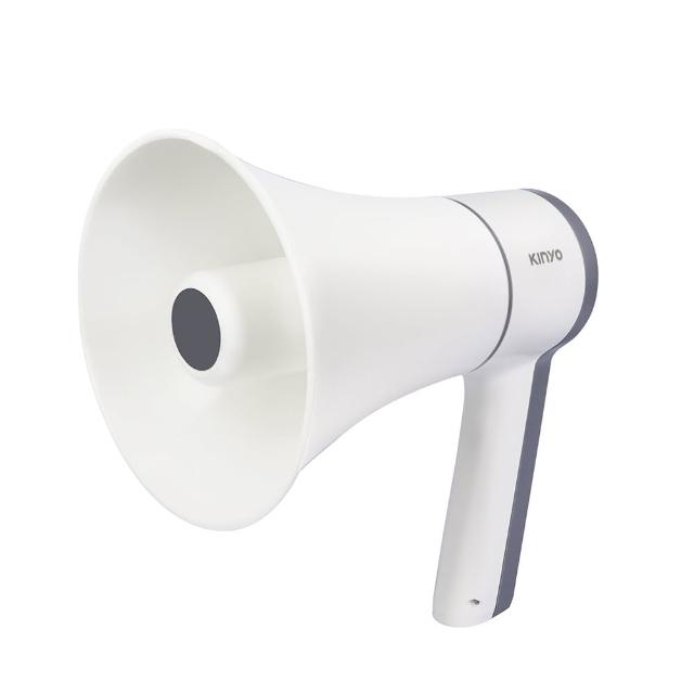 【KINYO】手持輕巧多用途大聲公/喊話器/擴音器(福利品)