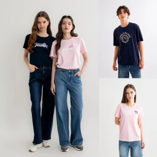 【Arnold Palmer 雨傘】男女裝-親膚短袖經典LOGOT(多款選)