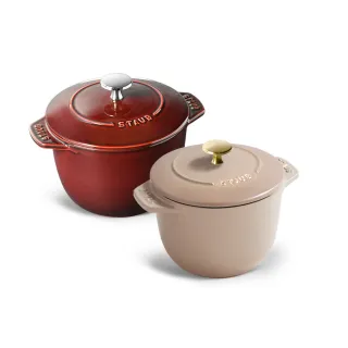 【法國Staub】琺瑯鑄鐵鍋飯鍋16cm-顏色任選(德國雙人牌集團官方直營)