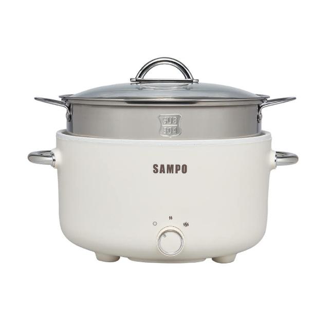 【SAMPO 聲寶】3L美型蒸煮二用電火鍋-附蒸籠(TQ-YA30C)