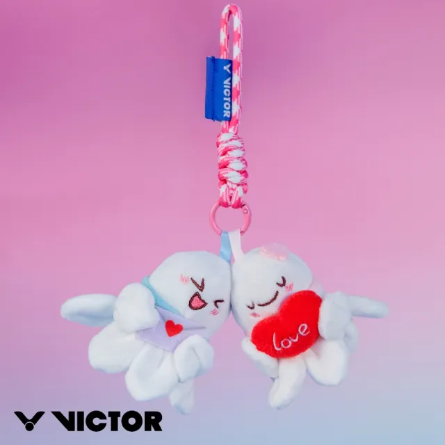 【VICTOR 勝利體育】羽球造型吊飾(PG6036 A 白)