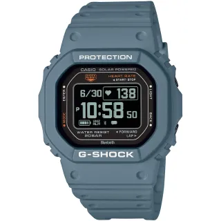 【CASIO 卡西歐】G-SHOCK G-SQUAD系列 強悍耐用 多功能運動電子手錶-藍(DW-H5600-2)