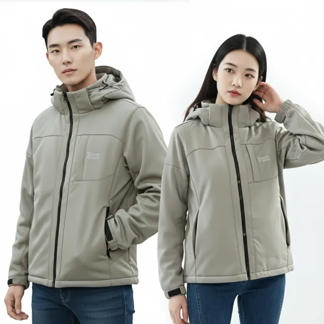 【遊遍天下】男女款防水防風刷毛保暖機能外套GJ21001(S-5L 大尺碼)