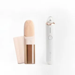 【NUEVA】臉部保養1+1 - 3效溫感洗臉儀+小極光粉刺機(粉刺機 洗臉儀 電動粉刺機 清除粉刺 高清顯微黑頭儀)