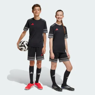 【adidas 愛迪達】SQUADRA 25 運動短褲 吸濕排汗 童裝 JN4448