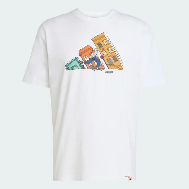 【adidas 愛迪達】DOODLE HUNT SKATE 短袖上衣 T恤 男 JM6499