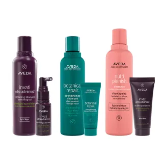 【AVEDA】愛在這禮1+1自選組(蘊活煥欣/蘊活淨瑕/花植結構/蘊活光萃 5款任選+頭皮護理小髮寶 任選)
