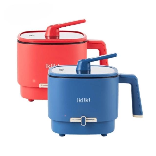 【ikiiki 伊崎】雙電壓輕旅隨行鍋IK-TK4301/IK-TK4302(快煮壺/電茶壺/電火鍋/美食鍋/泡麵鍋)