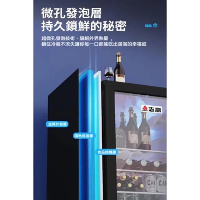 【YouPin】（台灣現貨）110V冷藏櫃58L冰箱酒水展示櫃飲料櫃蛋糕保險櫃製冷酒櫃立式(冷藏櫃/冰吧/冰箱/酒櫃)