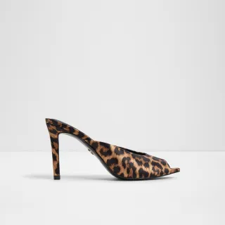 【ALDO】ELENARA-時尚高跟尖頭穆勒鞋-女鞋(動物紋)