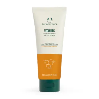 【THE BODY SHOP 美體小舖】維他命C亮膚微晶煥膚磨砂乳-100ML(臉部去角質)