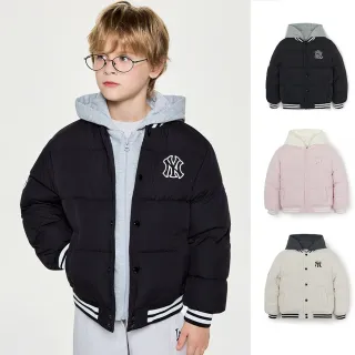 【MLB】童裝 連帽羽絨外套 紐約洋基隊(7ADJB2056-多款任選)
