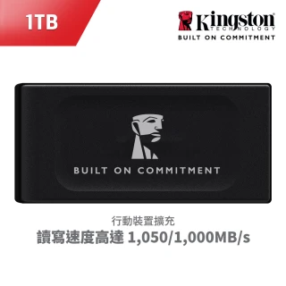 【Kingston 金士頓】XS1000 1TB USB 3.2 Gen 2 外接式 SSD 固態硬碟(霧黑色/星曜紅)