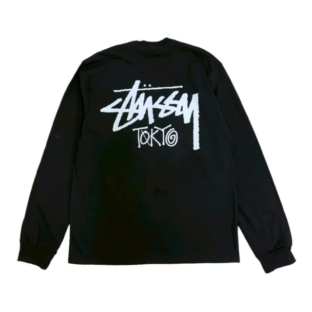 STUSSY】Stussy Stockx Tokyo FW25 LS Tee 薄長袖黑/白25C3993987