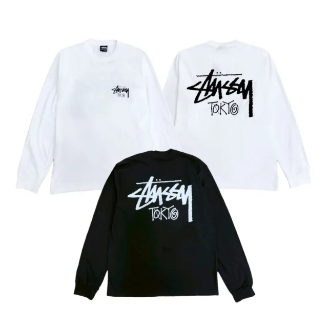 STUSSY】Stussy Stockx Tokyo FW25 LS Tee 薄長袖黑/白25C3993987