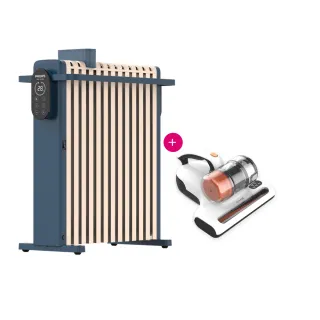 【Philips 飛利浦】1+1超值組 13片新式寬片智能葉片電暖器+UV殺菌除蟎機(AHR3124NYS+HCF300)