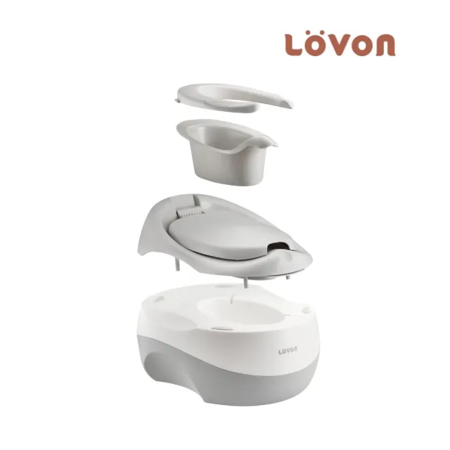 【LOVON】成長型三合一學習小馬桶(兒童馬桶 學習馬桶 戒尿布 增高墊腳凳 多功能)