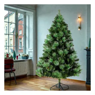 【摩達客】台灣製-7尺/7呎-210cm特級綠松針葉聖誕樹(不含飾品/含100燈LED燈2串/附跳機控制器/本島免運)